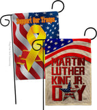 Happy MLK Day - Patriotic Americana Vertical Impressions Decorative Flags HG130314 Made In USA