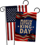 MLK Day - Patriotic Americana Vertical Impressions Decorative Flags HG190040 Made In USA