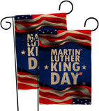 MLK Day - Patriotic Americana Vertical Impressions Decorative Flags HG190040 Made In USA