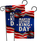 MLK Day - Patriotic Americana Vertical Impressions Decorative Flags HG190040 Made In USA