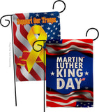 MLK Day - Patriotic Americana Vertical Impressions Decorative Flags HG190040 Made In USA