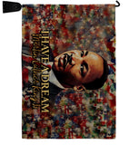 I Have A Dream - Patriotic Americana Horizontal Impressions Decorative Flags HG130433 Made In USA