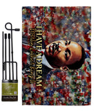 I Have A Dream - Patriotic Americana Horizontal Impressions Decorative Flags HG130433 Made In USA