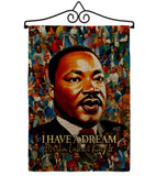 MLK Dream - Patriotic Americana Vertical Impressions Decorative Flags HG130434 Made In USA