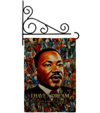 MLK Dream - Patriotic Americana Vertical Impressions Decorative Flags HG130434 Made In USA