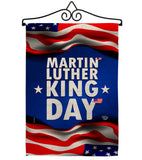 MLK Day - Patriotic Americana Vertical Impressions Decorative Flags HG190040 Made In USA