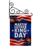 MLK Day - Patriotic Americana Vertical Impressions Decorative Flags HG190040 Made In USA