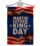 MLK Day - Patriotic Americana Vertical Impressions Decorative Flags HG190040 Made In USA