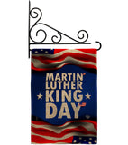 MLK Day - Patriotic Americana Vertical Impressions Decorative Flags HG190040 Made In USA