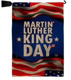 MLK Day - Patriotic Americana Vertical Impressions Decorative Flags HG190040 Made In USA