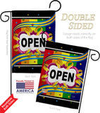 Open - Merchant Special Occasion Vertical Impressions Decorative Flags HG120005 Made In USA