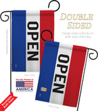 Open - Merchant Special Occasion Vertical Impressions Decorative Flags HG140792 Made In USA