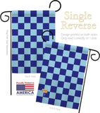 Blue Checker - Merchant Special Occasion Vertical Impressions Decorative Flags HG140823 Made In USA