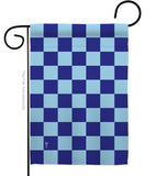 Blue Checker - Merchant Special Occasion Vertical Impressions Decorative Flags HG140823 Made In USA