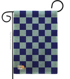 Blue Checker - Merchant Special Occasion Vertical Impressions Decorative Flags HG140823 Made In USA