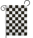 Black Checker - Merchant Special Occasion Vertical Impressions Decorative Flags HG140824 Made In USA