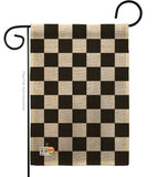 Black Checker - Merchant Special Occasion Vertical Impressions Decorative Flags HG140824 Made In USA