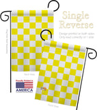 Yellow Checker - Merchant Special Occasion Vertical Impressions Decorative Flags HG140826 Made In USA