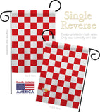 Red Checker - Merchant Special Occasion Vertical Impressions Decorative Flags HG140827 Made In USA