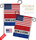 US Now Leasing - Merchant Special Occasion Vertical Impressions Decorative Flags HG140849 Made In USA