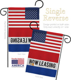 US Now Leasing - Merchant Special Occasion Vertical Impressions Decorative Flags HG140849 Made In USA