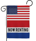 US Now Renting - Merchant Special Occasion Vertical Impressions Decorative Flags HG140850 Made In USA