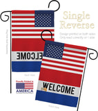 US Welcome - Merchant Special Occasion Vertical Impressions Decorative Flags HG140854 Made In USA