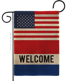 US Welcome - Merchant Special Occasion Vertical Impressions Decorative Flags HG140854 Made In USA