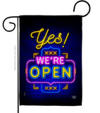 Yes We're Open - Merchant Special Occasion Vertical Impressions Decorative Flags HG190007 Made In USA