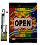 Open - Merchant Special Occasion Vertical Impressions Decorative Flags HG120005 Made In USA