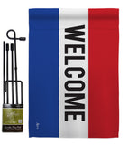 Welcome - Merchant Special Occasion Vertical Impressions Decorative Flags HG140803 Made In USA