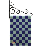 Blue Checker - Merchant Special Occasion Vertical Impressions Decorative Flags HG140823 Made In USA