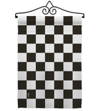 Black Checker - Merchant Special Occasion Vertical Impressions Decorative Flags HG140824 Made In USA