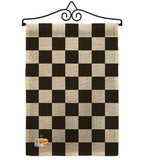 Black Checker - Merchant Special Occasion Vertical Impressions Decorative Flags HG140824 Made In USA