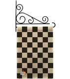 Black Checker - Merchant Special Occasion Vertical Impressions Decorative Flags HG140824 Made In USA