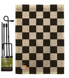 Black Checker - Merchant Special Occasion Vertical Impressions Decorative Flags HG140824 Made In USA