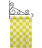 Yellow Checker - Merchant Special Occasion Vertical Impressions Decorative Flags HG140826 Made In USA