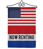 US Now Renting - Merchant Special Occasion Vertical Impressions Decorative Flags HG140850 Made In USA