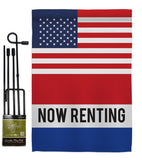 US Now Renting - Merchant Special Occasion Vertical Impressions Decorative Flags HG140850 Made In USA