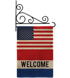 US Welcome - Merchant Special Occasion Vertical Impressions Decorative Flags HG140854 Made In USA