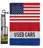 US Used Cars - Merchant Special Occasion Vertical Impressions Decorative Flags HG140855 Made In USA