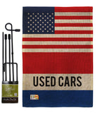 US Used Cars - Merchant Special Occasion Vertical Impressions Decorative Flags HG140855 Made In USA