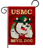 Devil Dog - Military Americana Vertical Impressions Decorative Flags HG108052