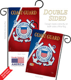 Coast Guard - Military Americana Vertical Impressions Decorative Flags HG108056 Made In USA