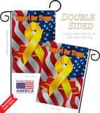 Support Our Troops - Military Americana Vertical Impressions Decorative Flags HG108059