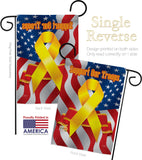 Support Our Troops - Military Americana Vertical Impressions Decorative Flags HG108059