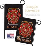 Fire Fighter - Military Americana Vertical Impressions Decorative Flags HG108063 Made In USA