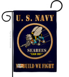 Sea Bees - Military Americana Vertical Impressions Decorative Flags HG108071 Made In USA