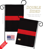 Red Stripe - Military Americana Vertical Impressions Decorative Flags HG108241 Made In USA