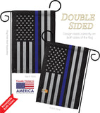 US Blue Stripe - Military Americana Vertical Impressions Decorative Flags HG108382 Made In USA
